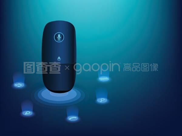 智能語音識別工具。家庭顧問或個人助理
